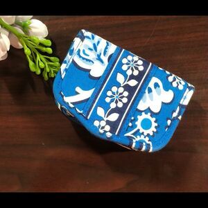 VERA BRADLEY Magnetic Card Holder in Blue Lagoon Retired Spring 2011
